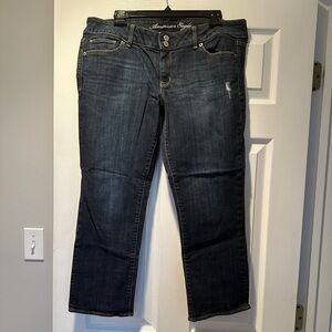 American Eagle Outfitters Dark Indigo Straight Leg Jeans